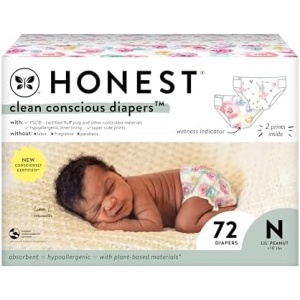 The Honest Company Clean Conscious Diapers | Plant-Based, Sustainable | Rose