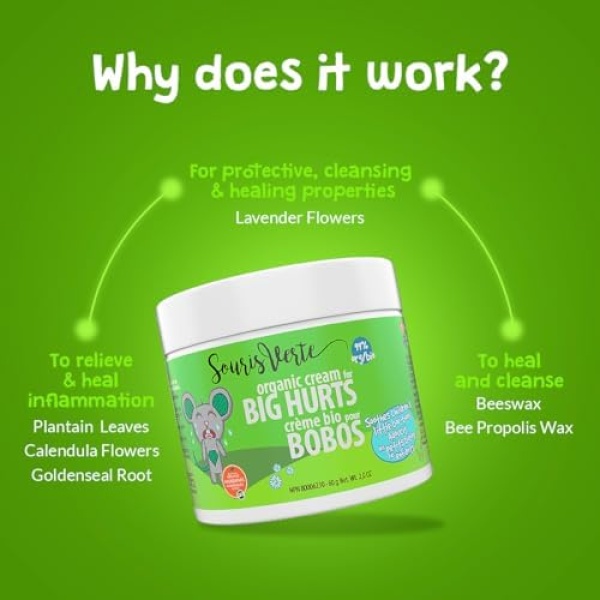 Souris Verte Organic Boo Boo Healing & Diaper Rash Cream – Made in Canada – - Image 6