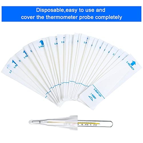 200 Pieces Digital Thermometer Probe Covers Disposable Thermometer Sleeves - Image 4