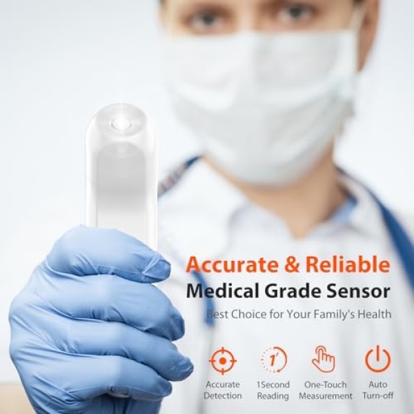 iHealth Digital Thermometer for Adults and Kids - Infrared Forehead Thermometer - Image 3