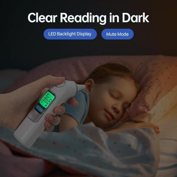 Infrared Ear Thermometer, Accuracy Health Care Therometer for Adults and Kids, - Image 7