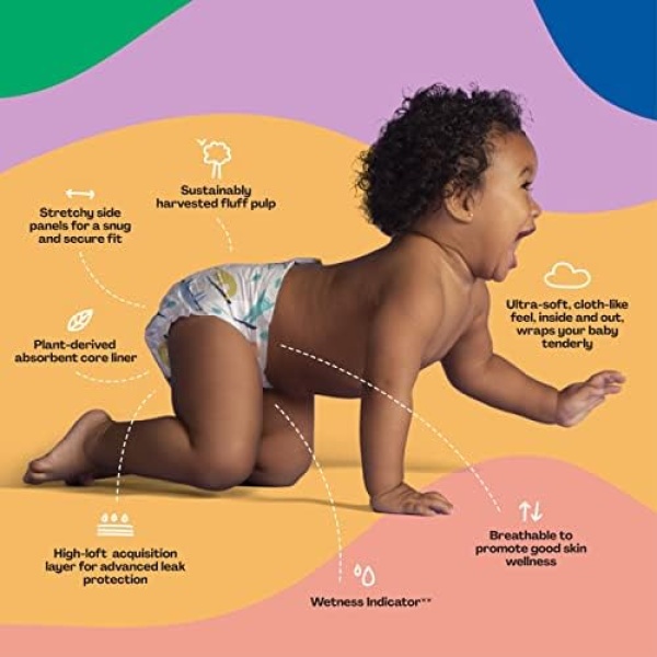 Hello Bello Premium Overnight Baby Diapers Size 3, 24 Count, Unisex, Ultra - Image 4