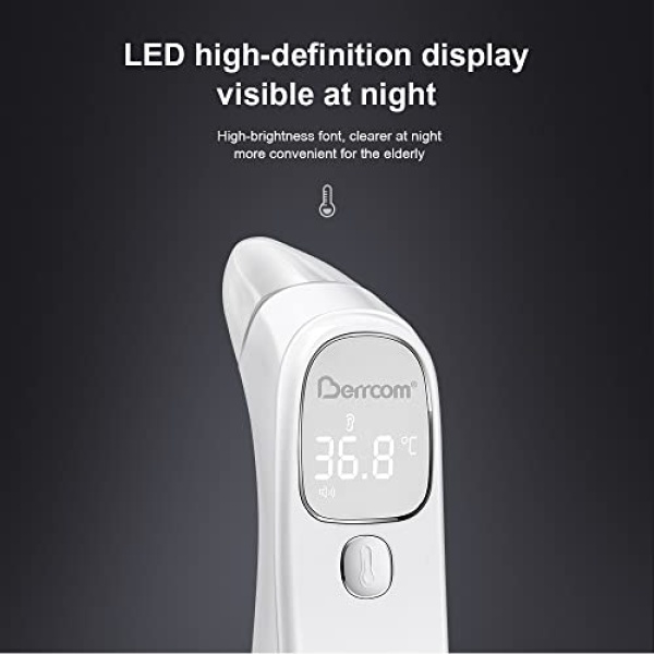 Berrcom Forehead and Ear Thermometer for Adults and Kids, Digital Infrared - Image 6