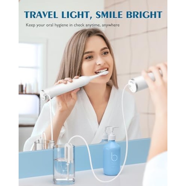 AGPTEK Electric Toothbrush and Water Flosser, 5 Modes Cordless Teeth Cleaner & - Image 5