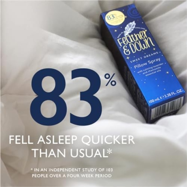 Feather & Down Sweet Dream Pillow Spray (100ml) - With Calming Lavender & - Image 5