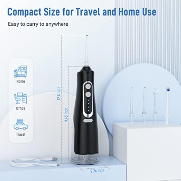 Cordless Water Flosser Teeth Cleaner Dental Oral Irrigator Picks Portable and - Image 7