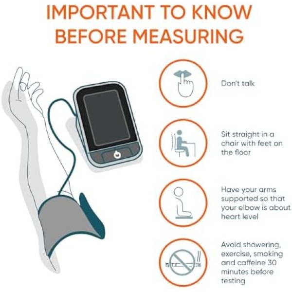 Dario Blood Pressure Monitor for Home Use Gen2 Automatic Machine, LCD Backlit - Image 5