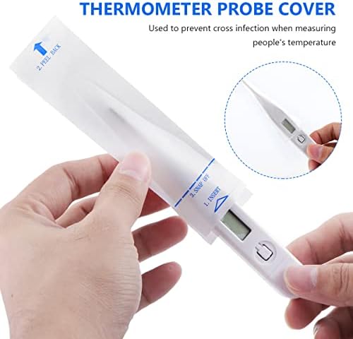 HEALLILY 200pcs Disposable Thermometer Covers Thermometers Sleeves Covers - Image 3