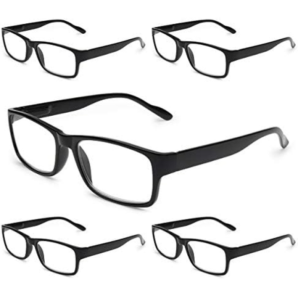 Gaoye 5-Pack Reading Glasses Blue Light Blocking,Spring Hinge Readers
