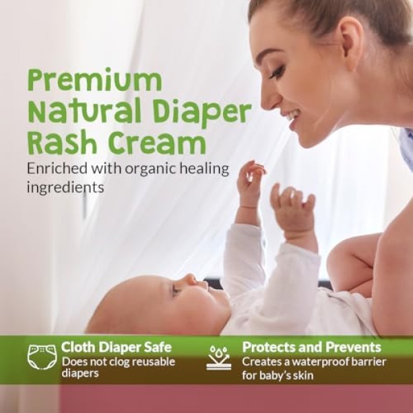 Souris Verte Organic Boo Boo Healing & Diaper Rash Cream – Made in Canada – - Image 3