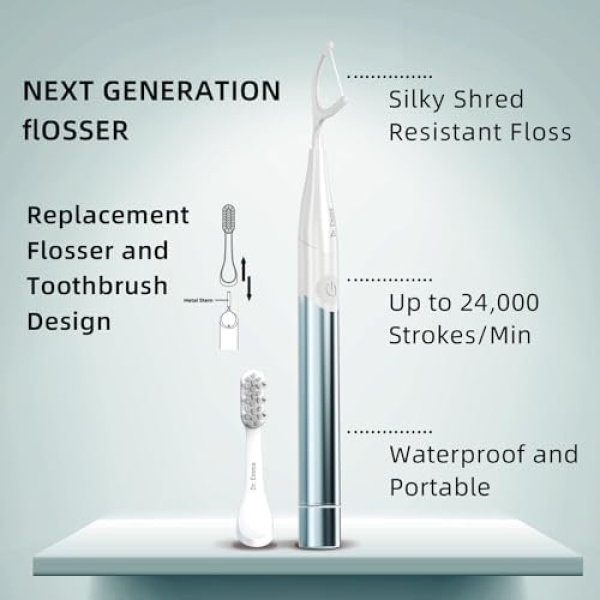 Dr. Emma Electric Vibration Flosser, Power Flosser for Adults, Gum Stimulator, - Image 5