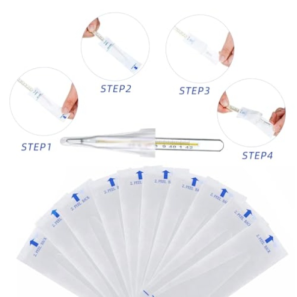 100 Pieces Digital Thermometer Probe Covers Disposable Thermometer Sleeves - Image 6