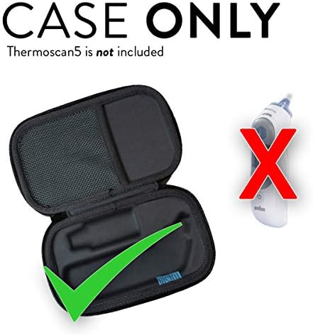 TUDIA Hard Carrying Case Compatible with Braun Digital Baby Ear Thermometer - Image 2