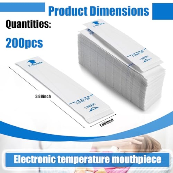 Digital Thermometer Probe Covers, 200 Pcs Disposable Thermometer Covers, - Image 2