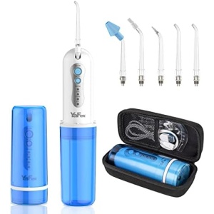 Cordless Water Flosser for Teeth, YaFex Portable Travel Oral Irrigator