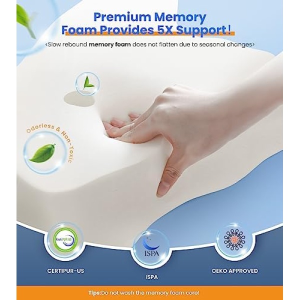 Ultra Pain Relief Cooling Pillow for Neck Support, Adjustable Cervical Pillow - Image 6
