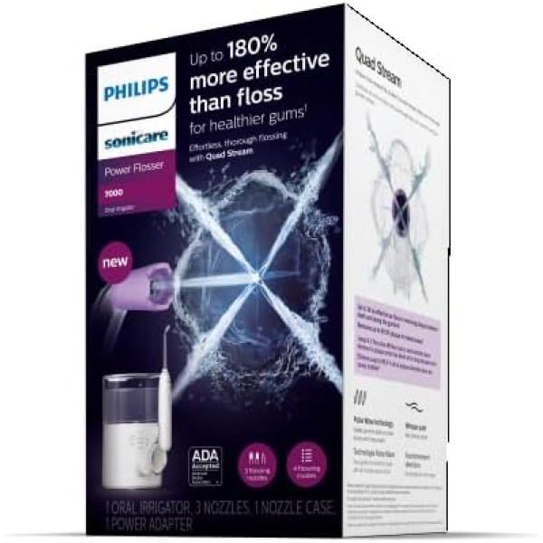 Philips Sonicare Power Flosser 7000, Oral Irrigator, White HX3911/30 - Image 22