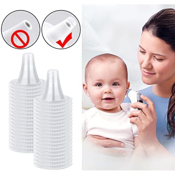 Ear Thermometer, 240 Pcs Ear Thermometer Refill Caps Lens Filters for Digital - Image 5