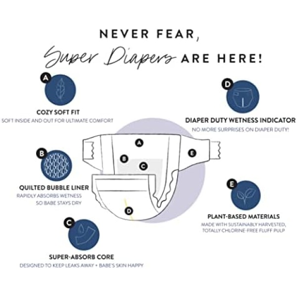 The Honest Company Clean Conscious Overnight Diapers | Plant-Based, Sustainable - Image 5