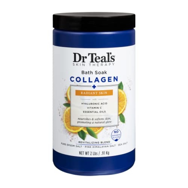 Dr Teal's Skin Therapy Epsom Salt Bath Soak Collagen + Radiant Skin