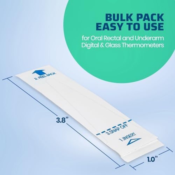 Thermometer Probe Covers - Pack of 200 | Universal and Disposable Probe Cover - Image 3