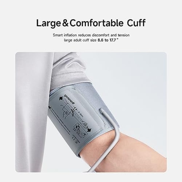 yuwell Blood Pressure Monitor, Large Upper Arm Blood Pressure Cuff - Image 10