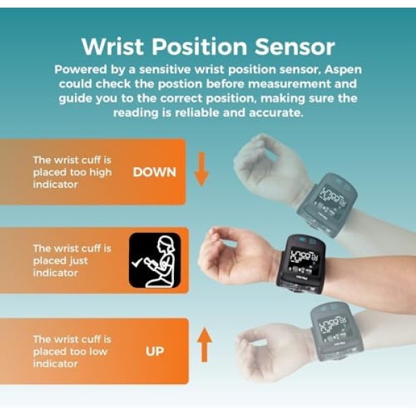 Blood Pressure Monitor Adult Cuff, Blood Pressure Cuff Monitor Wrist, Blood - Image 4