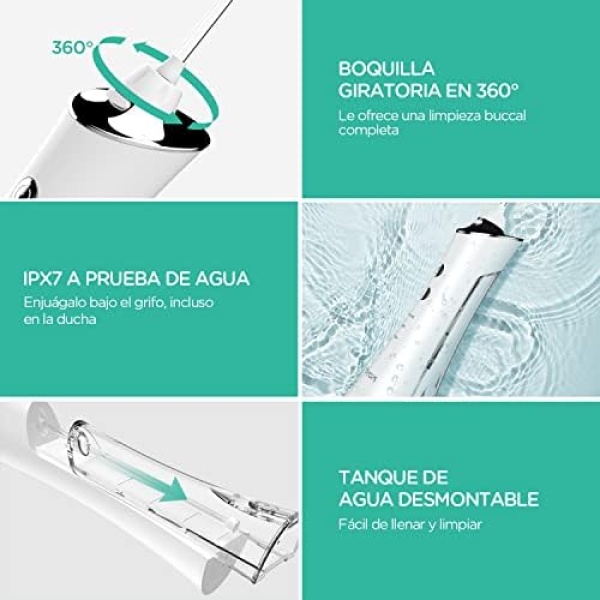 VOYOR-HEALTH Water Dental Flosser for Teeth, Portable and Rechargeable Oral - Image 5