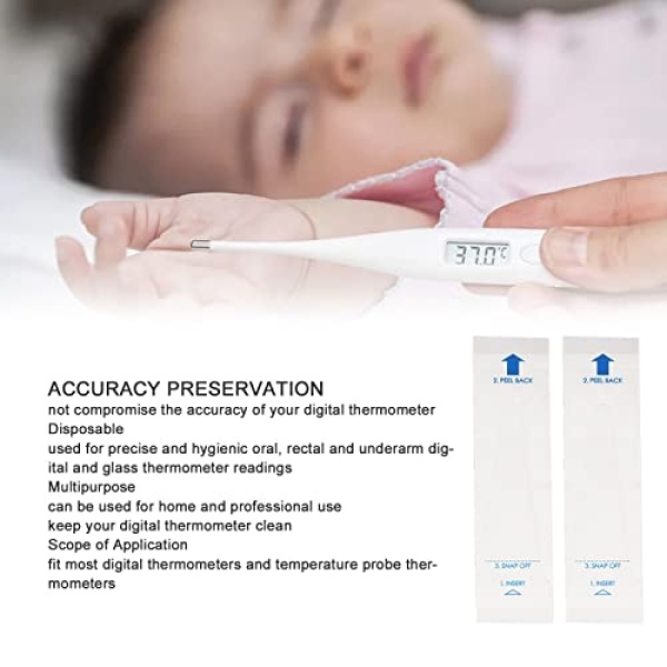 Digital Thermometer Probe Covers Disposable Protective Cases 100 Pcs Hygienic - Image 5