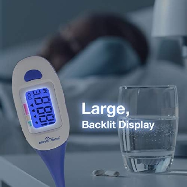 Easy@Home Digital Thermometer for Oral, Rectal or Axillary Underarm Body - Image 3