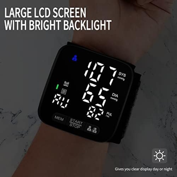 Wrist Blood Pressure Monitor, Tovendor Home Automatic Blood Pressure Cuff Wrist - Image 4
