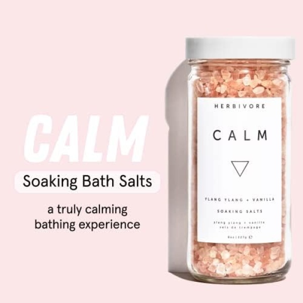 HERBIVORE Calm Soaking Bath Salts – Natural Himalayan Pink Salt - Image 2