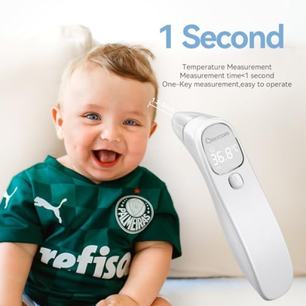 Berrcom Forehead and Ear Thermometer for Adults and Kids, Digital Infrared - Image 3