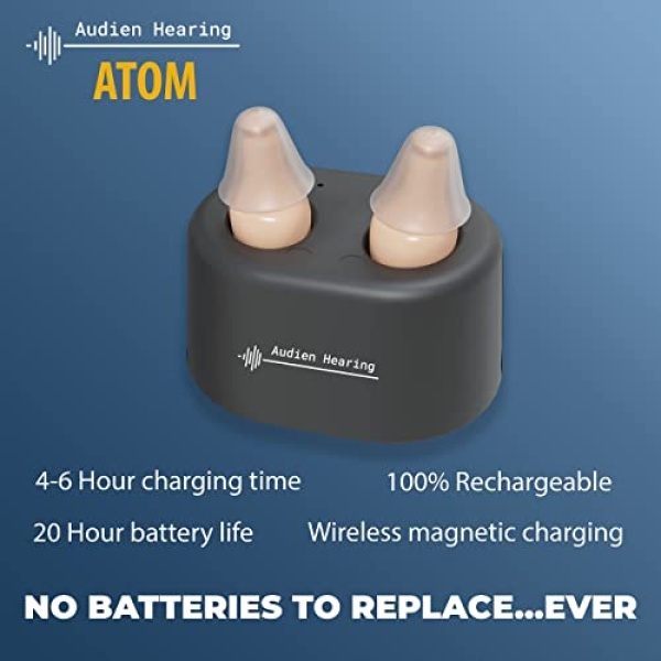Audien ATOM Rechargeable Hearing Amplifier to Aid and Assist Hearing - Image 3