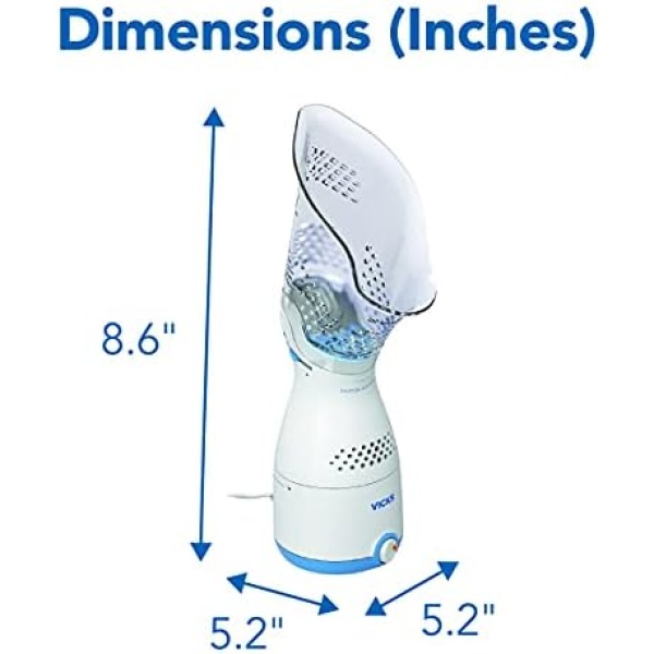 Vicks Personal Sinus Steam Inhaler with Soft Face Mask – Face Humidifier - Image 7