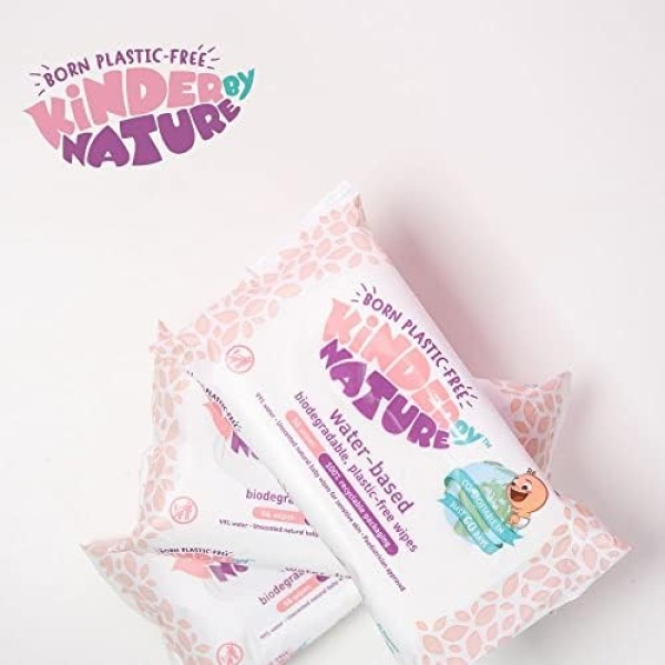 Jackson Reece Kinder by Nature Water-Based Baby Wipes - 56 Count (Case of 12 - Image 3