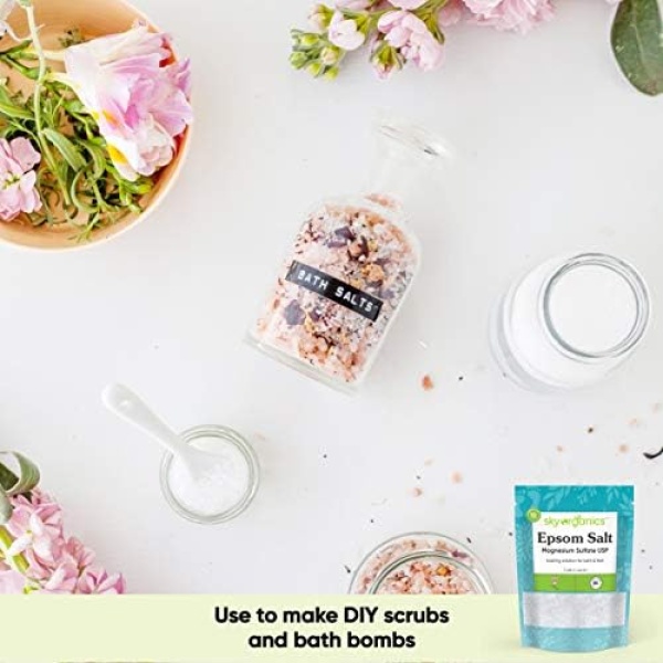 Sky Organics Epsom Salt - 100% Pure Magnesium Sulfate, USP Grade, Kosher - Image 7