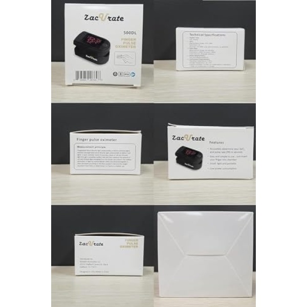 Zacurate Pro Series 500DL Fingertip Pulse Oximeter Blood Oxygen Saturation - Image 6