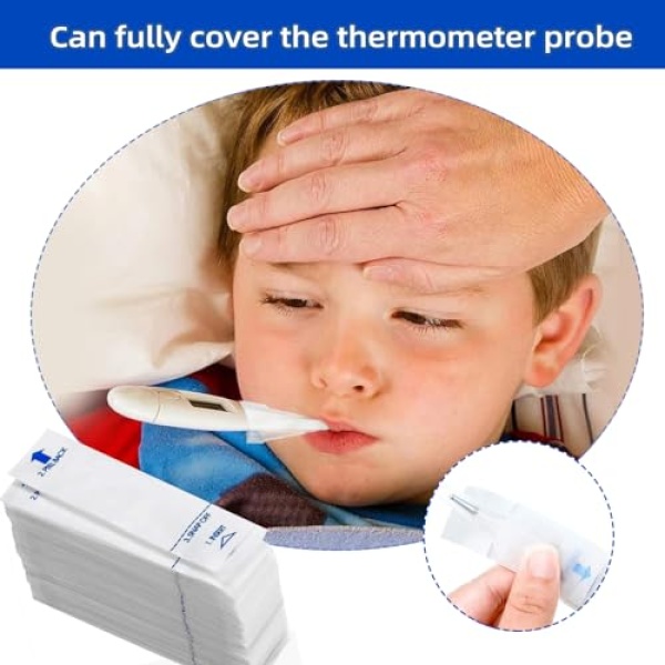 100 Pieces Digital Thermometer Probe Covers Disposable Thermometer Sleeves - Image 4