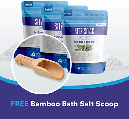Sitz Bath Salt (3-Pack Plus Scoop) Hemorrhoid Soothing Sitz Soak Epsom Salt - Image 6