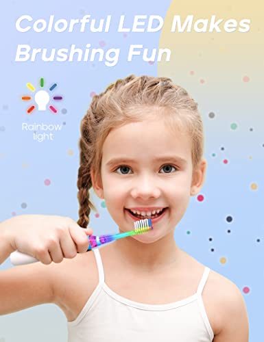 SEAGO Light Up Toothbrush for Kids, Kids Battery Toothbrushes - Image 2