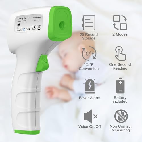 Olangda Forehead Thermometer for Babies and Adults Non-Contact Forehead - Image 5