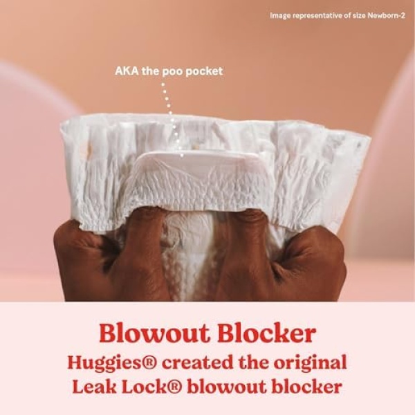 Huggies Newborn Diapers, Little Snugglers Newborn Diapers, Size Newborn (up to - Image 8
