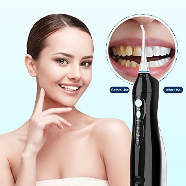 Water Flosser, NBGRLVS Portable Water Flosser for Teeth, Cordless Dental Oral - Image 6