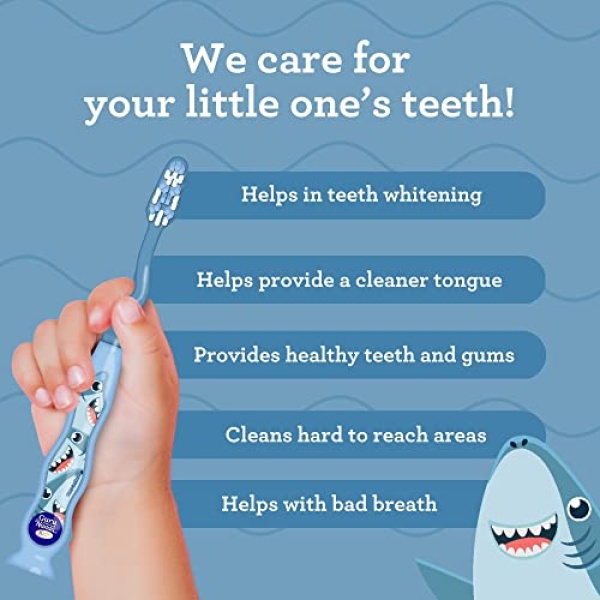 GuruNanda Kids Toothbrush with Suction Cup & Fun Animal Designs - Image 4