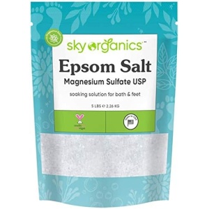 Sky Organics Epsom Salt - 100% Pure Magnesium Sulfate, USP Grade, Kosher