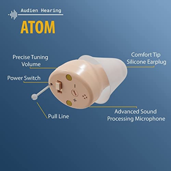 Audien ATOM Rechargeable Hearing Amplifier to Aid and Assist Hearing - Image 4