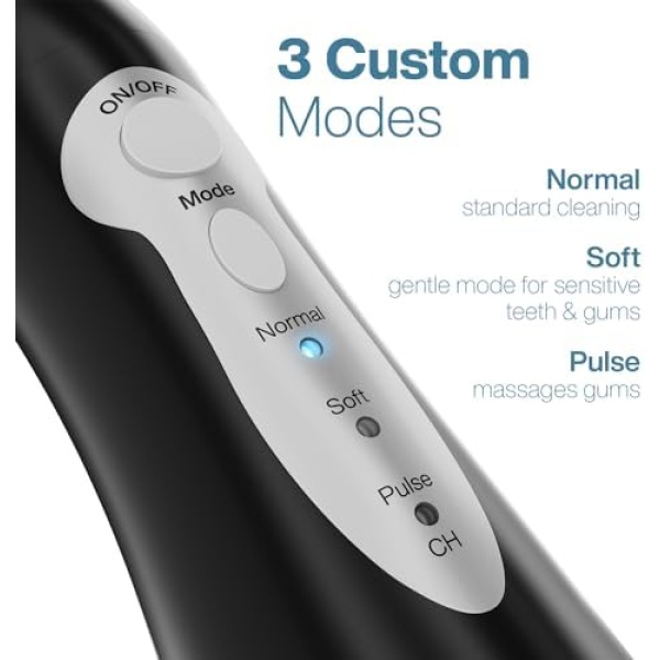 Aquasonic Aqua Flosser - Professional Rechargeable Water Flosser with 4 Tips - - Image 7