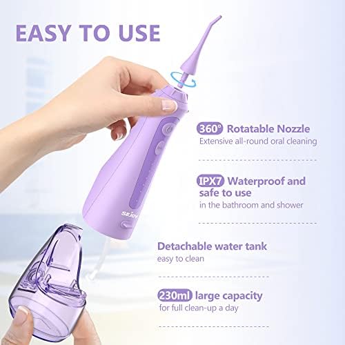 Sejoy Water Flossers for Teeth Cleaning, Water Flosser for Teeth Rechargeable - Image 4