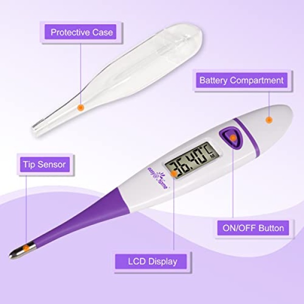 Easy@Home Digital Basal Body Thermometer: Oral Ovulation Tracking Thermometer, - Image 6